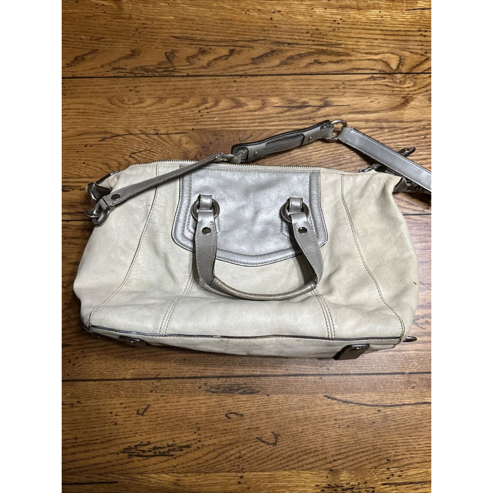 COACH ASHLEY IVORY/CREAM LEATHER CONVERTIBLE TRAVEL SATCHEL TOTE BAG F19247 - Picture 8 of 10